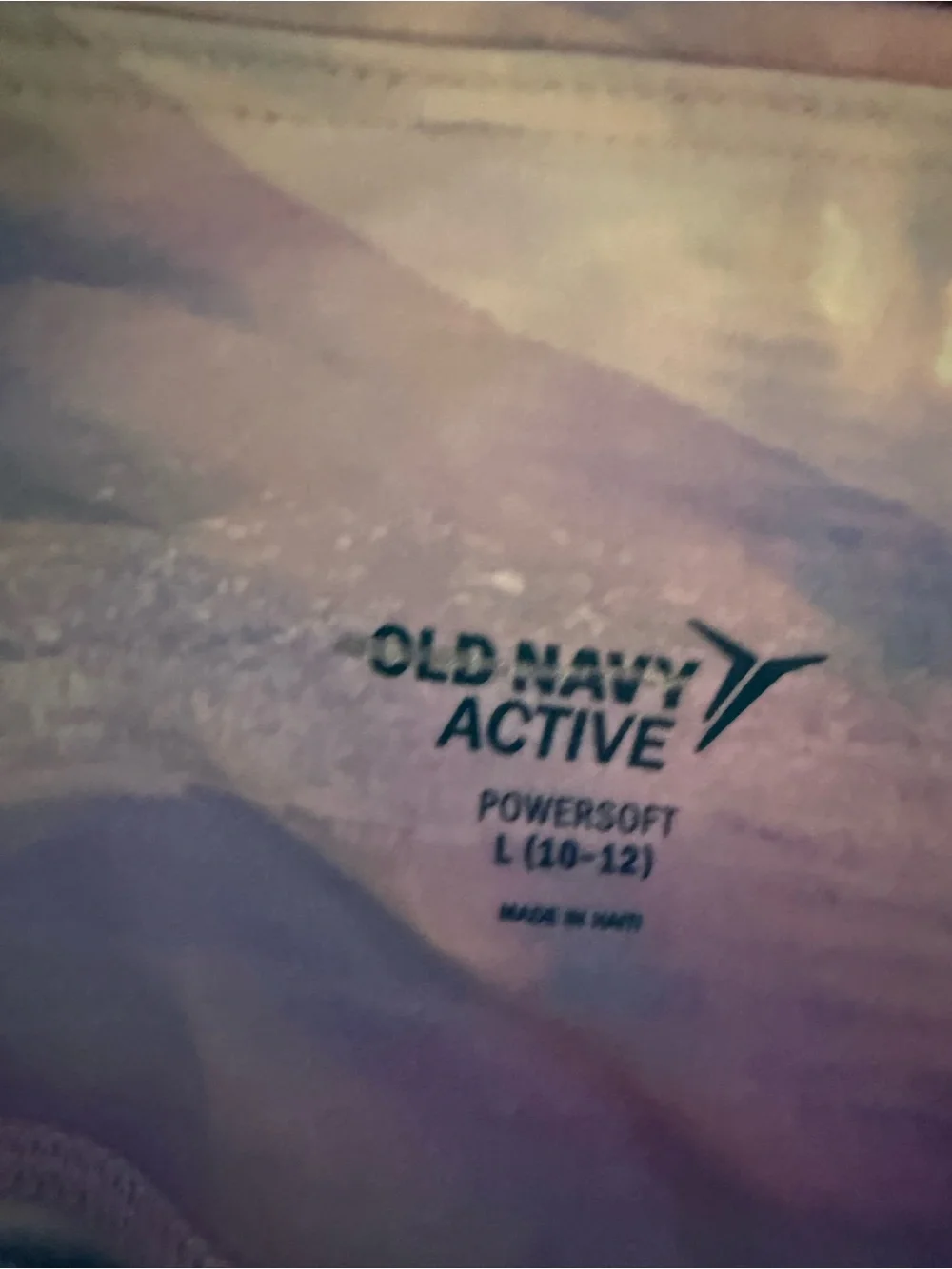 Kids Old Navy Active Pastel tie dye Print Leggings - Size Large 10/12 NWOT